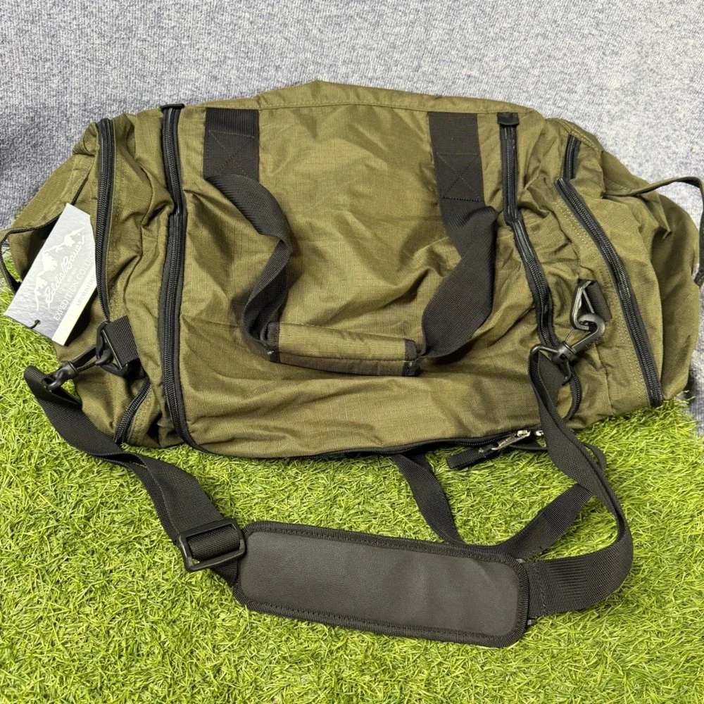 Eddie Bauer Expedition Medium Ripstop Duffel Bag Olive Green 1389 Travel Weekend